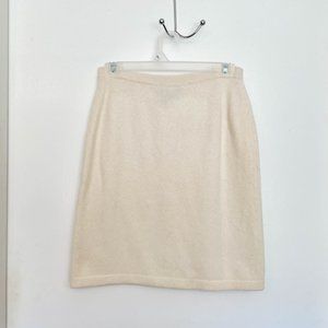 Ralph Lauren Purple Label Cashmere Skirt Small Ivory